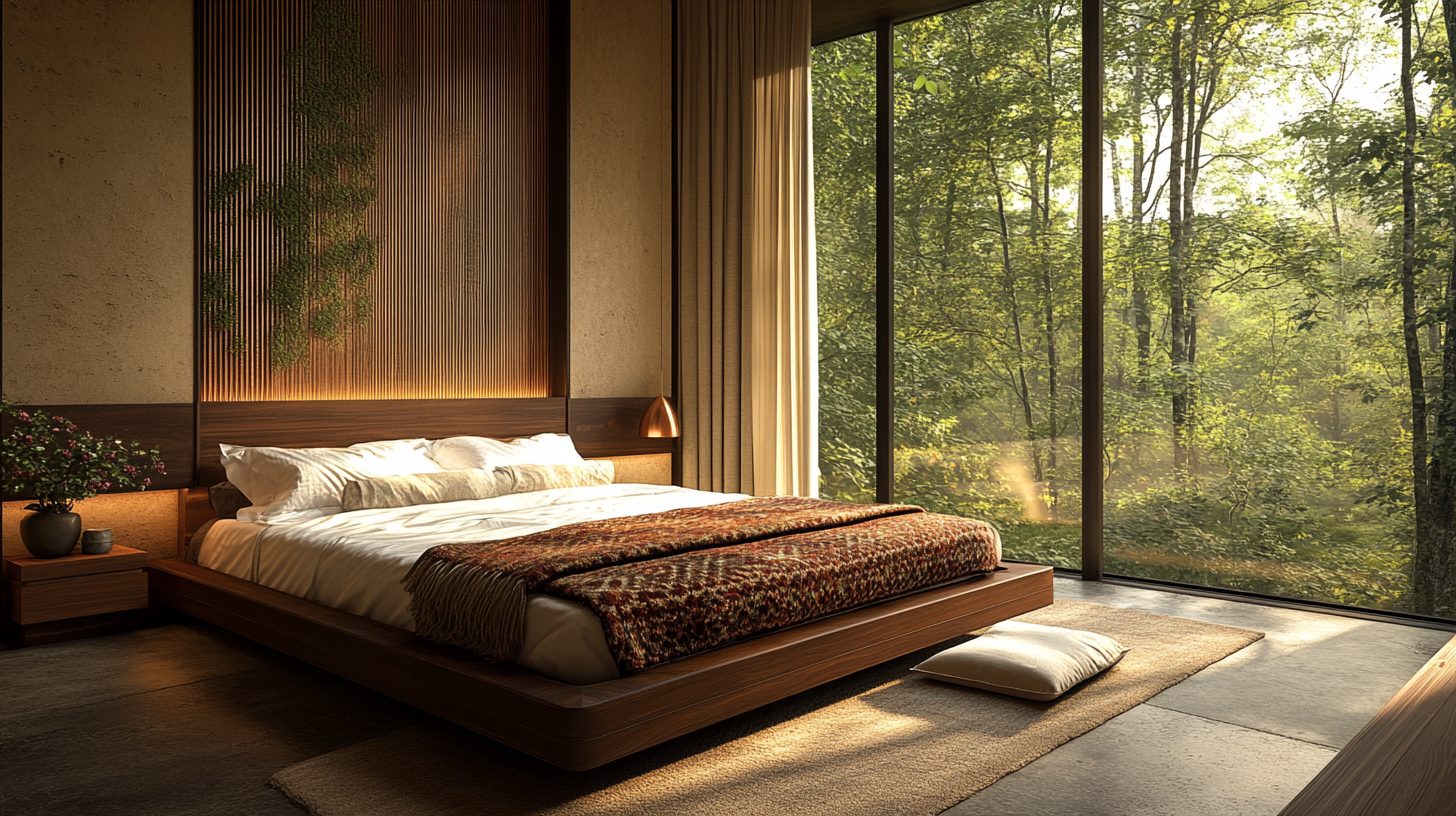 Suite with woven textile