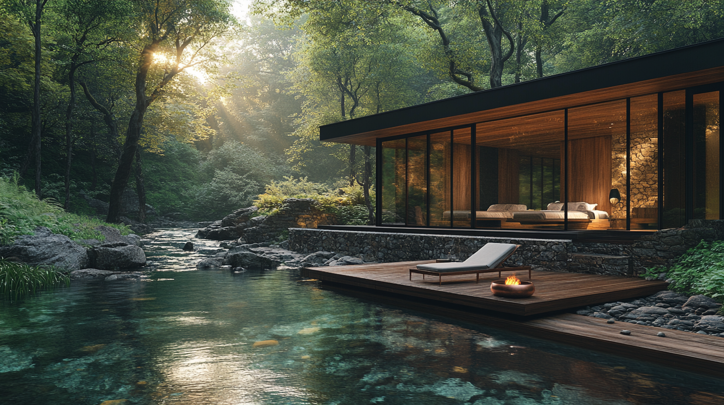 Deck over the stream